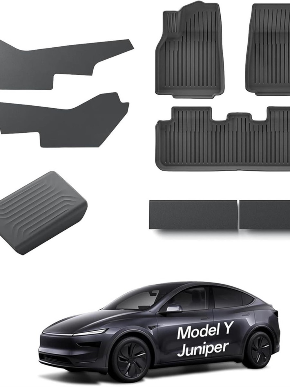 NEW- 8 PCS All weatherFloor Mats for Tesla Model Y Juniper 2025 2026 All Weather